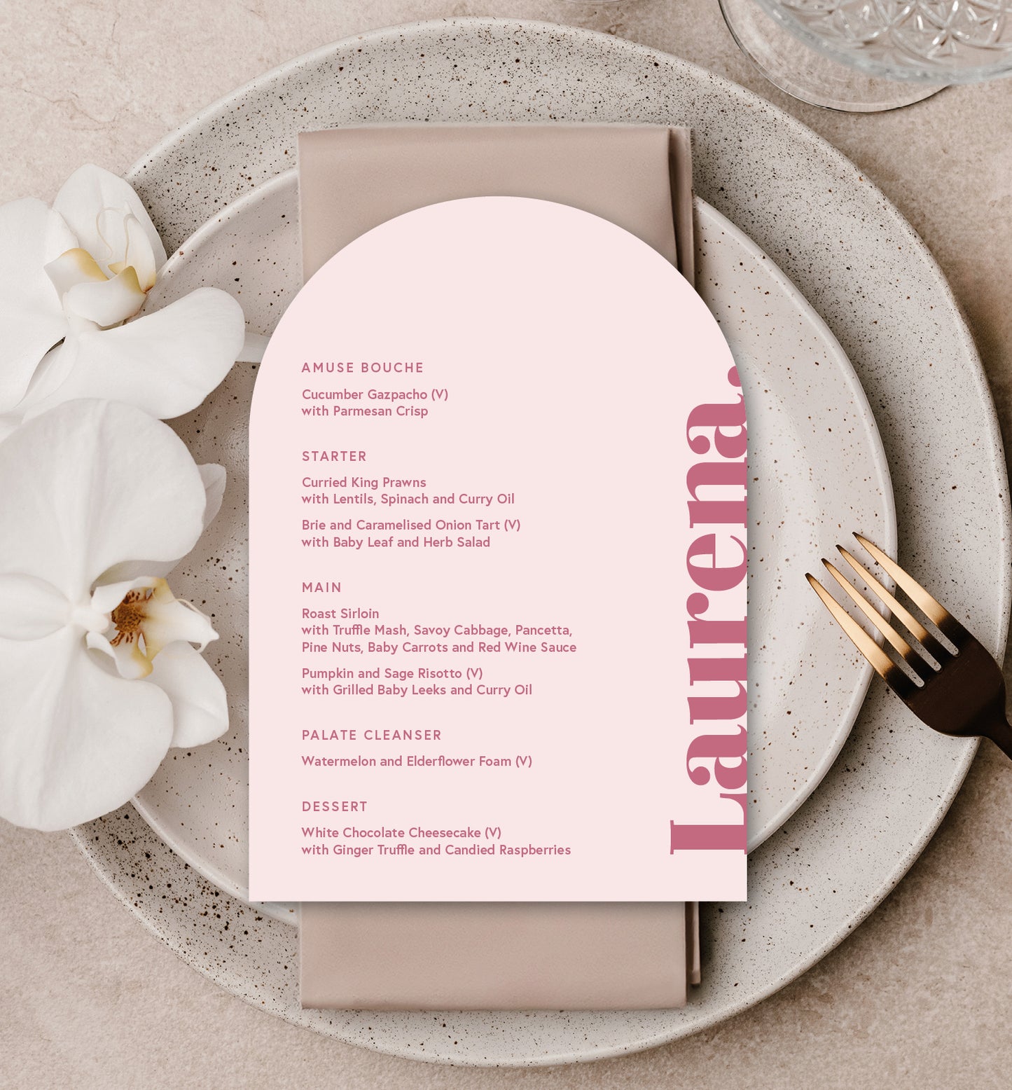 ROSE LUXE MENU