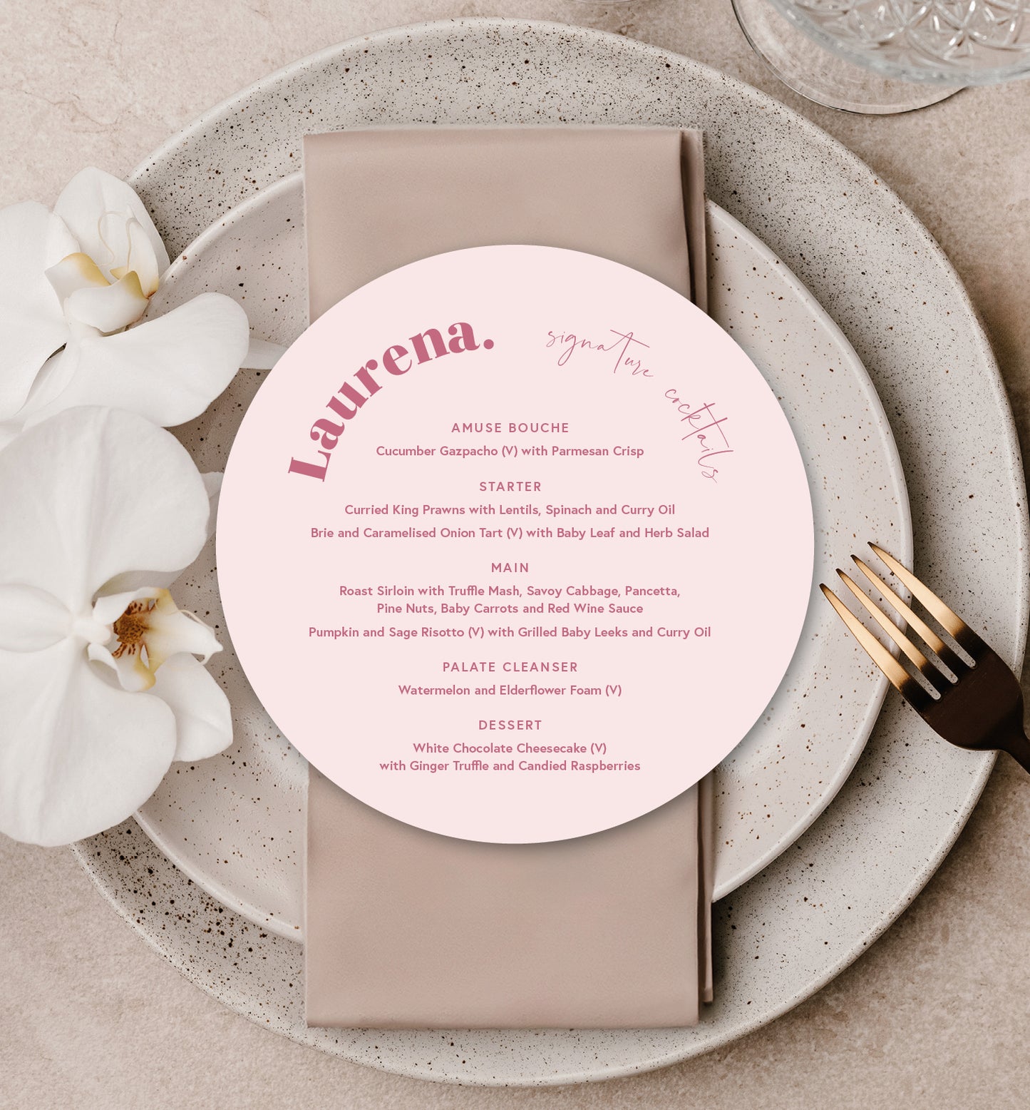 ROSE LUXE MENU