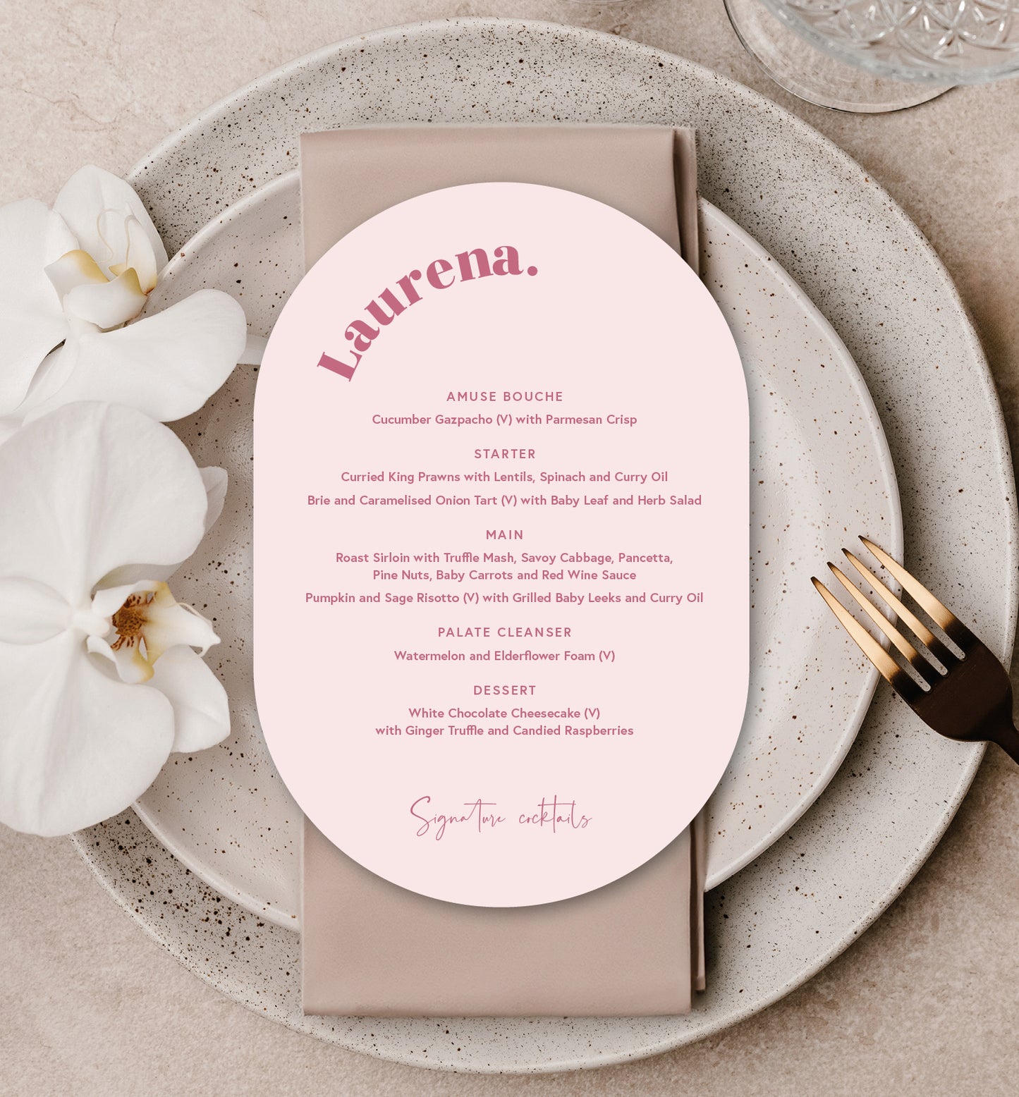 ROSE LUXE MENU