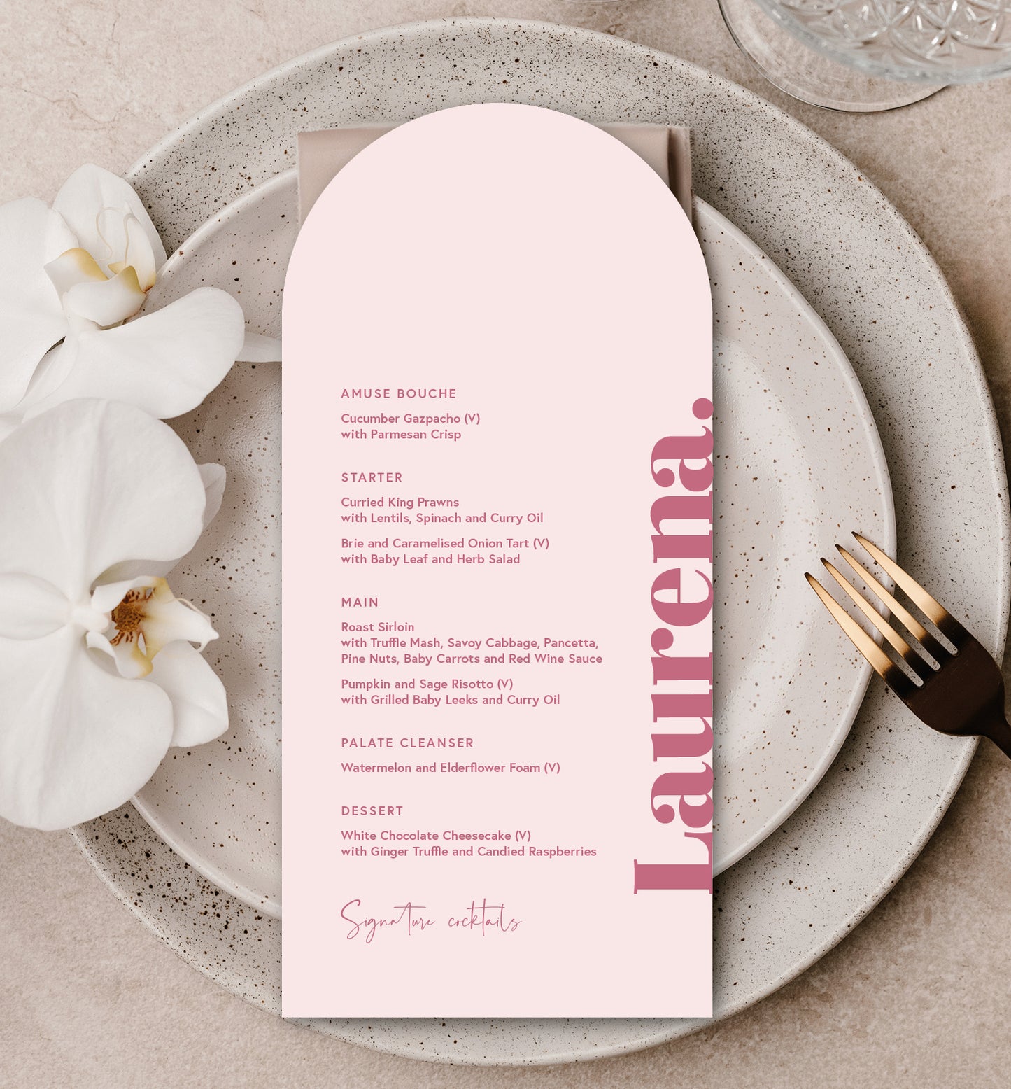 ROSE LUXE MENU