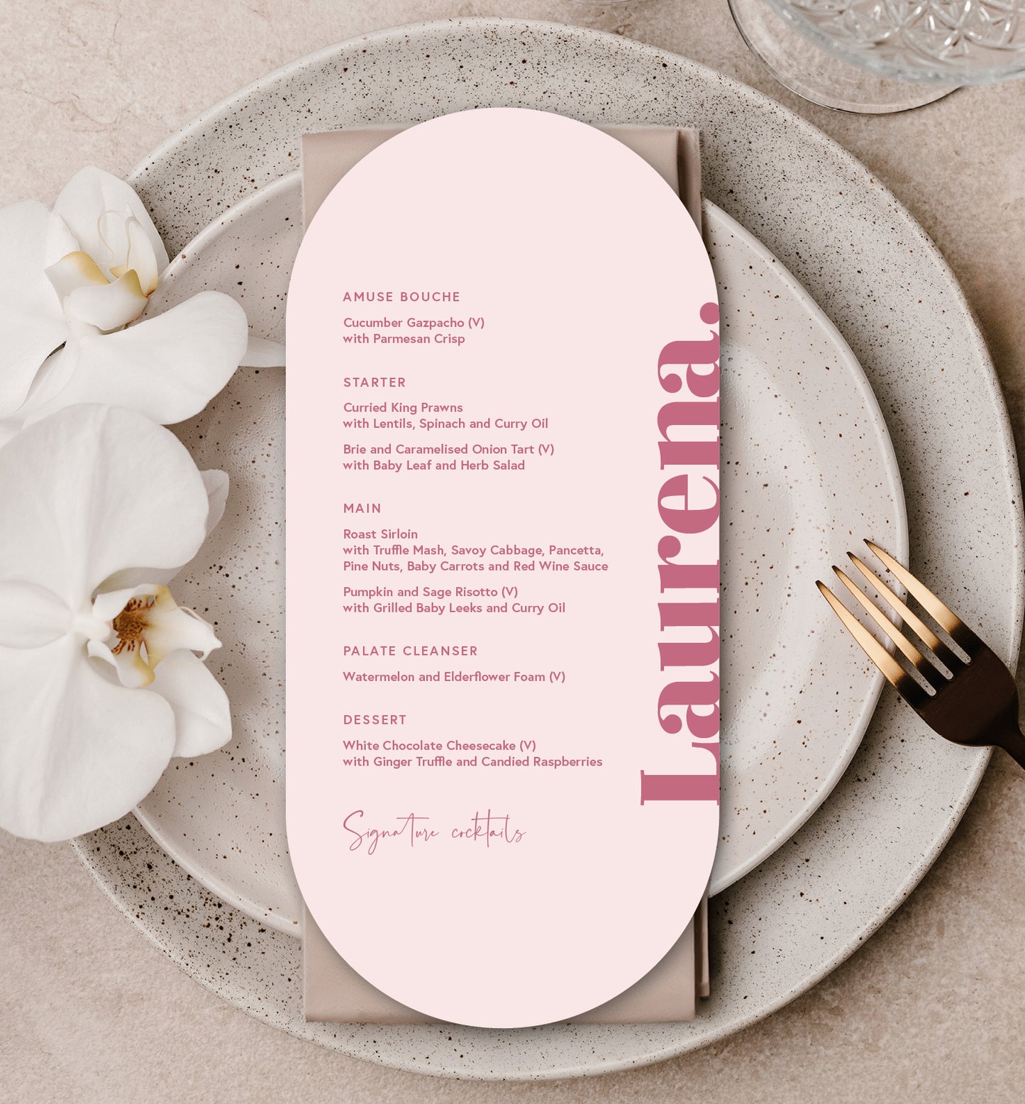 ROSE LUXE MENU