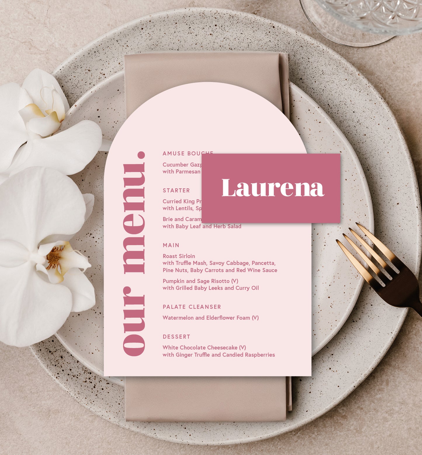 ROSE LUXE PLACE SETTING PACKAGE