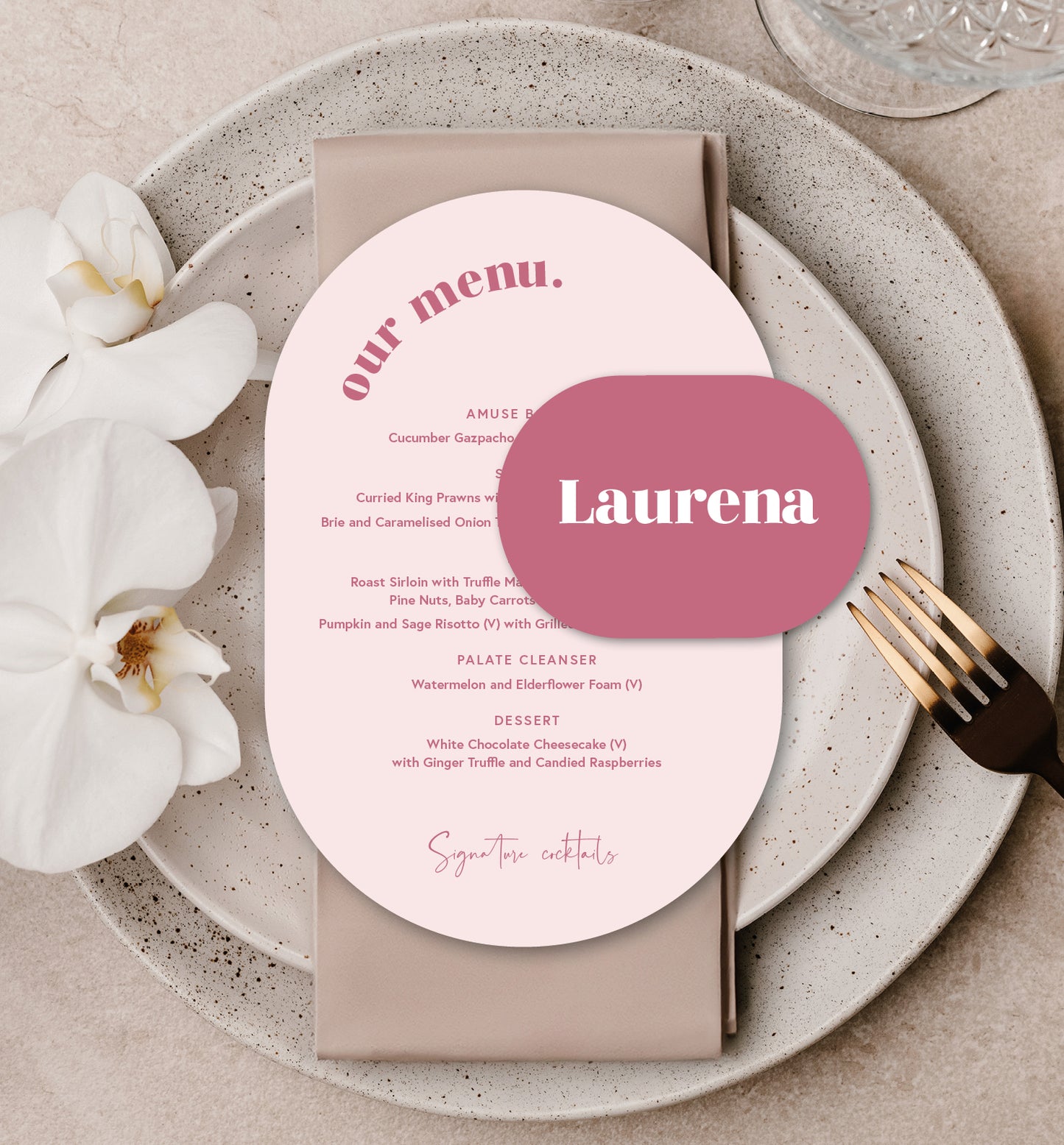 ROSE LUXE PLACE SETTING PACKAGE