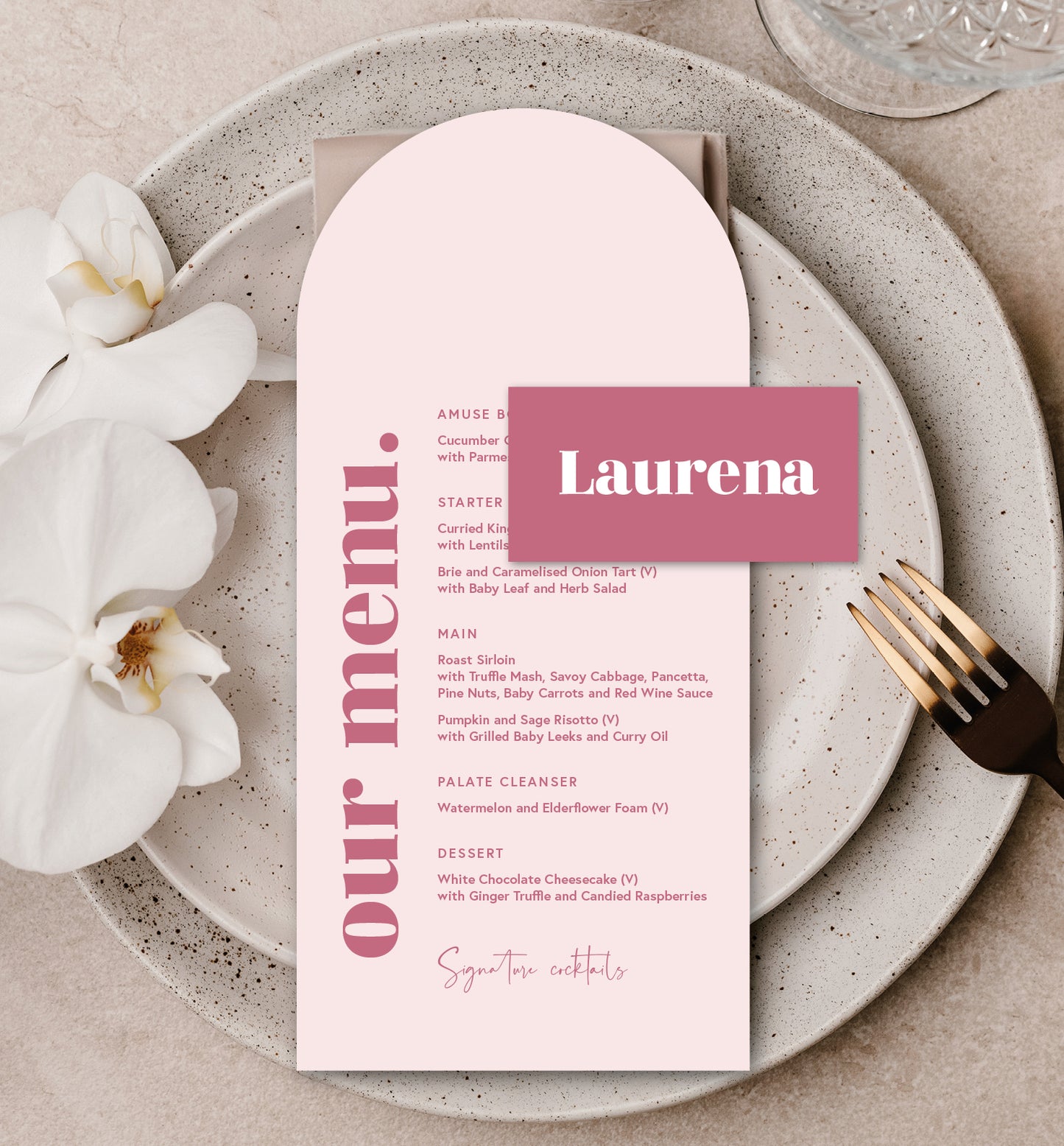 ROSE LUXE PLACE SETTING PACKAGE