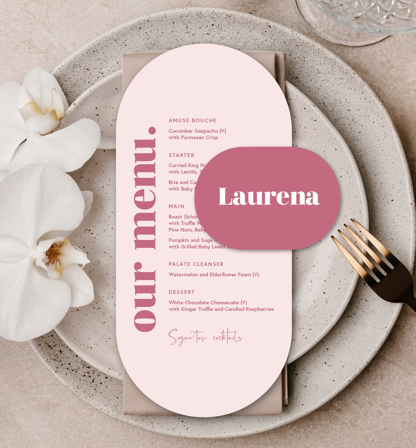 ROSE LUXE PLACE SETTING PACKAGE