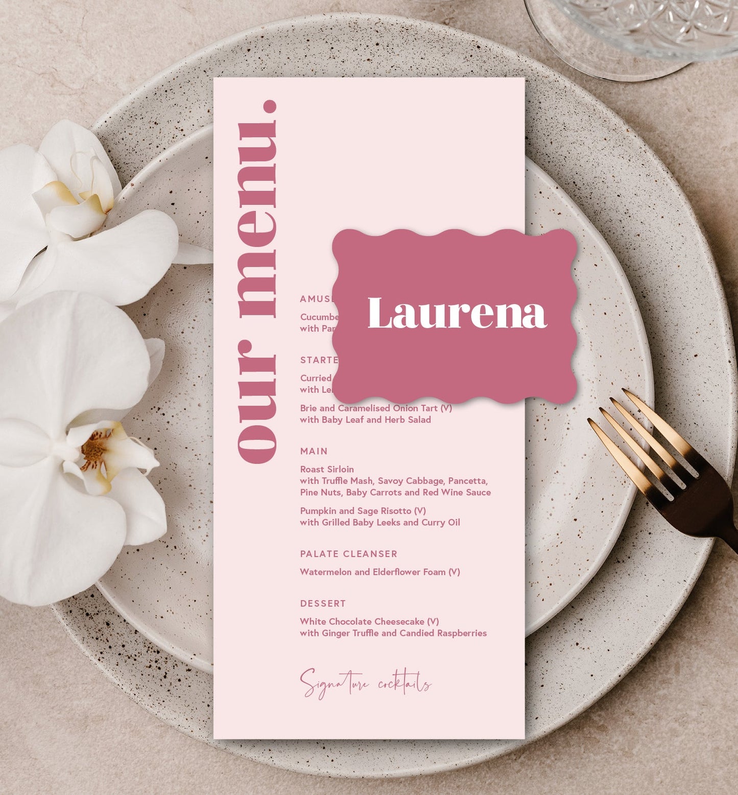 ROSE LUXE PLACE SETTING PACKAGE