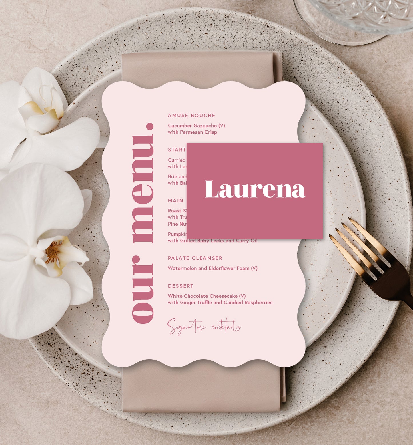 ROSE LUXE PLACE SETTING PACKAGE