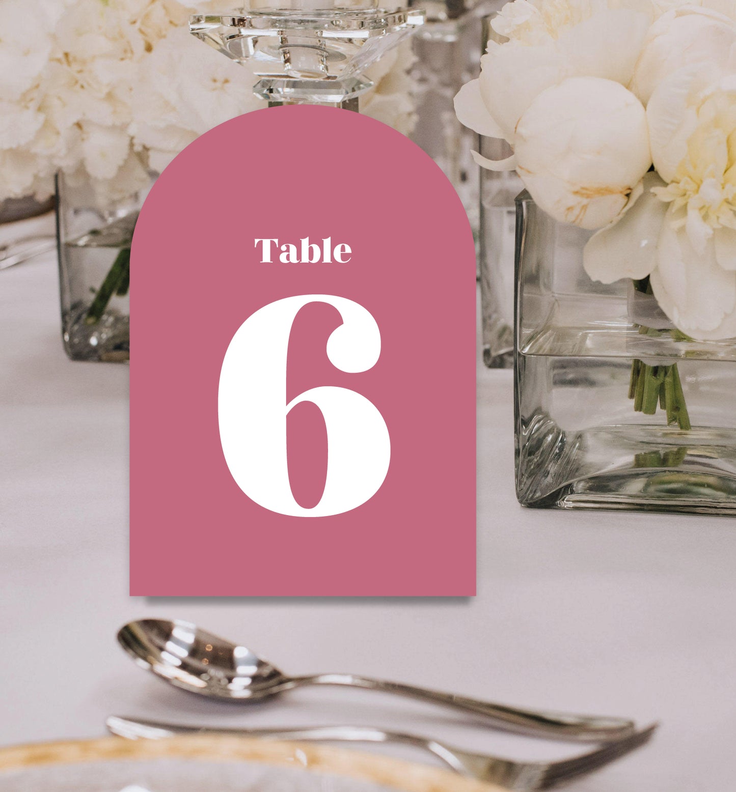 ROSE LUXE TABLE NUMBERS