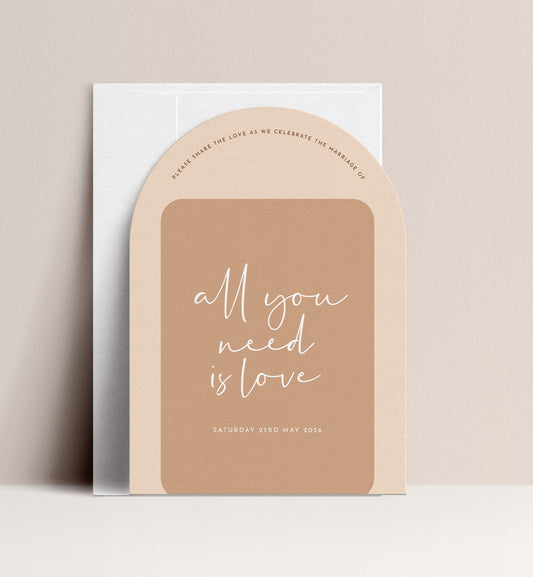 WOODLAND LUXE INVITATION 2 CARD SUITE