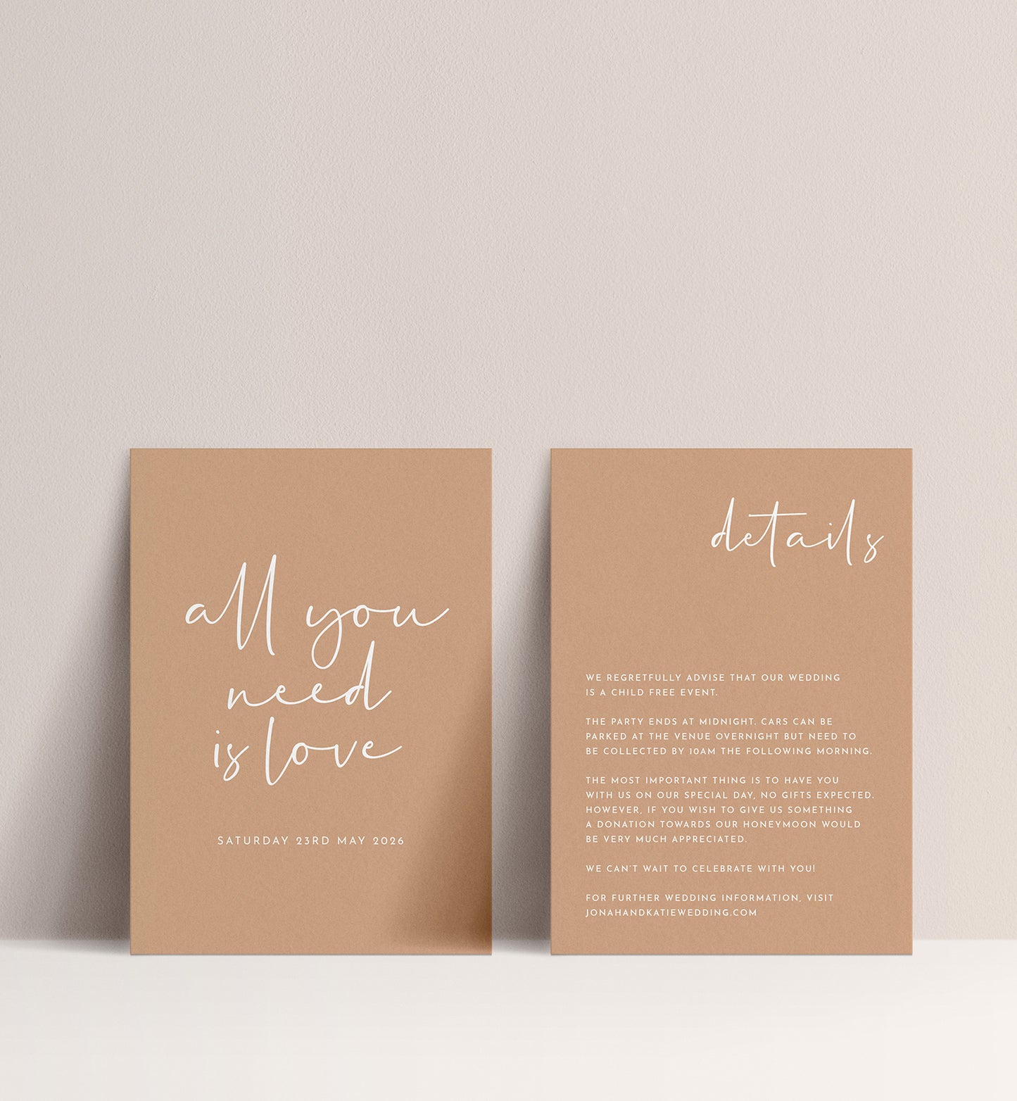 WOODLAND LUXE INVITATION 3 CARD SUITE