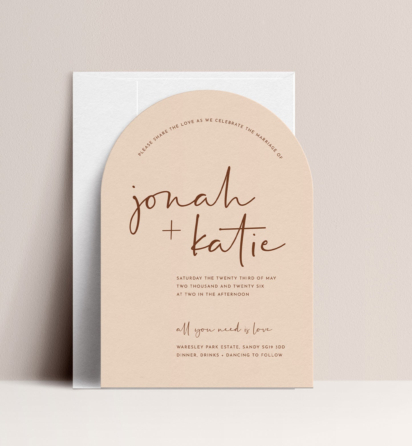 WOODLAND LUXE INVITATION 3 CARD SUITE