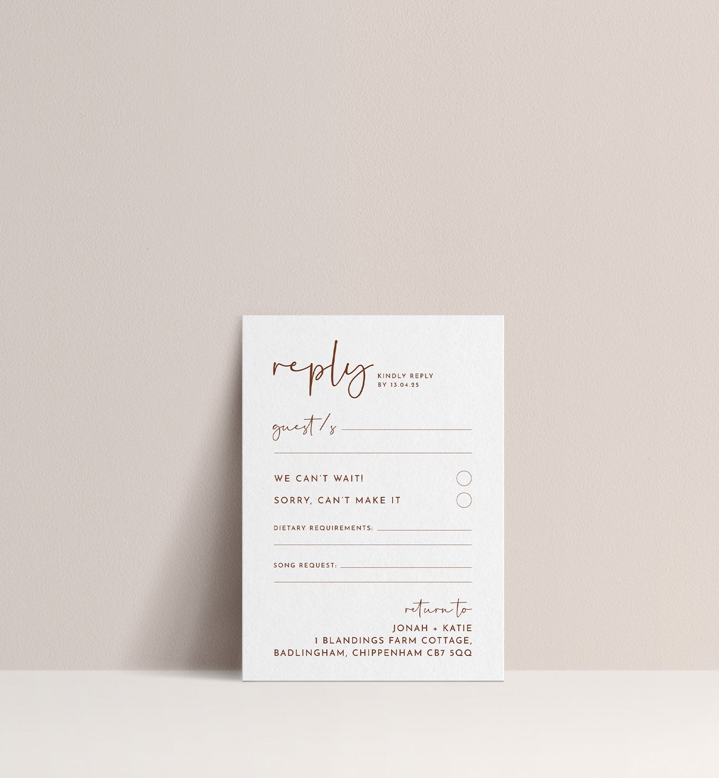 WOODLAND LUXE INVITATION 3 CARD SUITE
