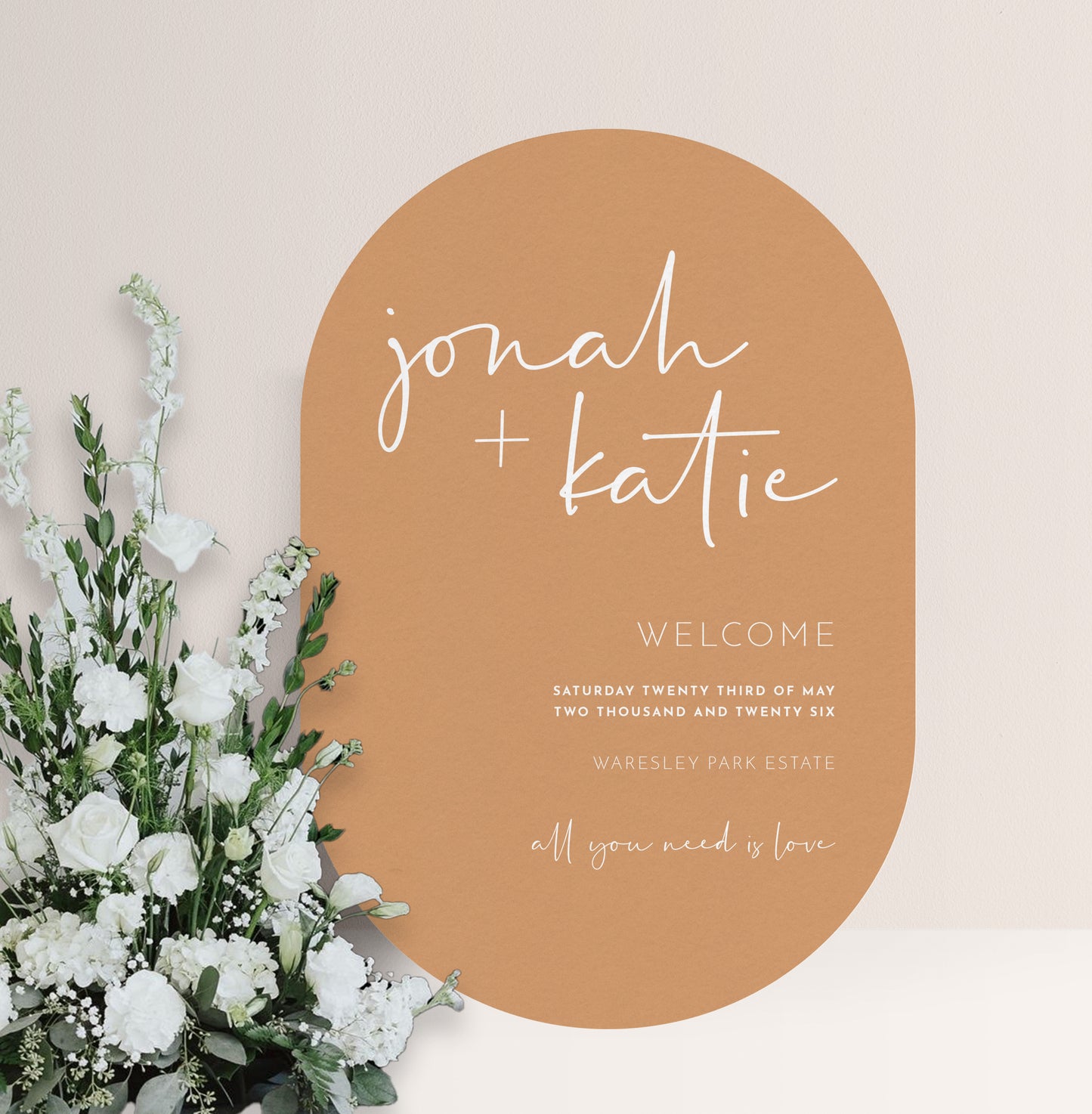 WOODLAND LUXE WELCOME SIGN