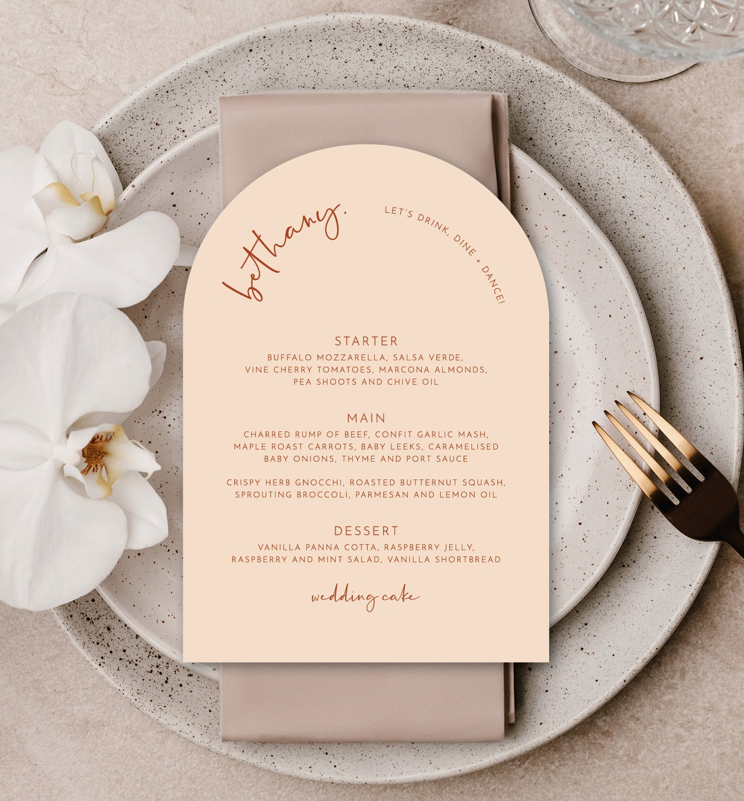 WOODLAND LUXE MENU