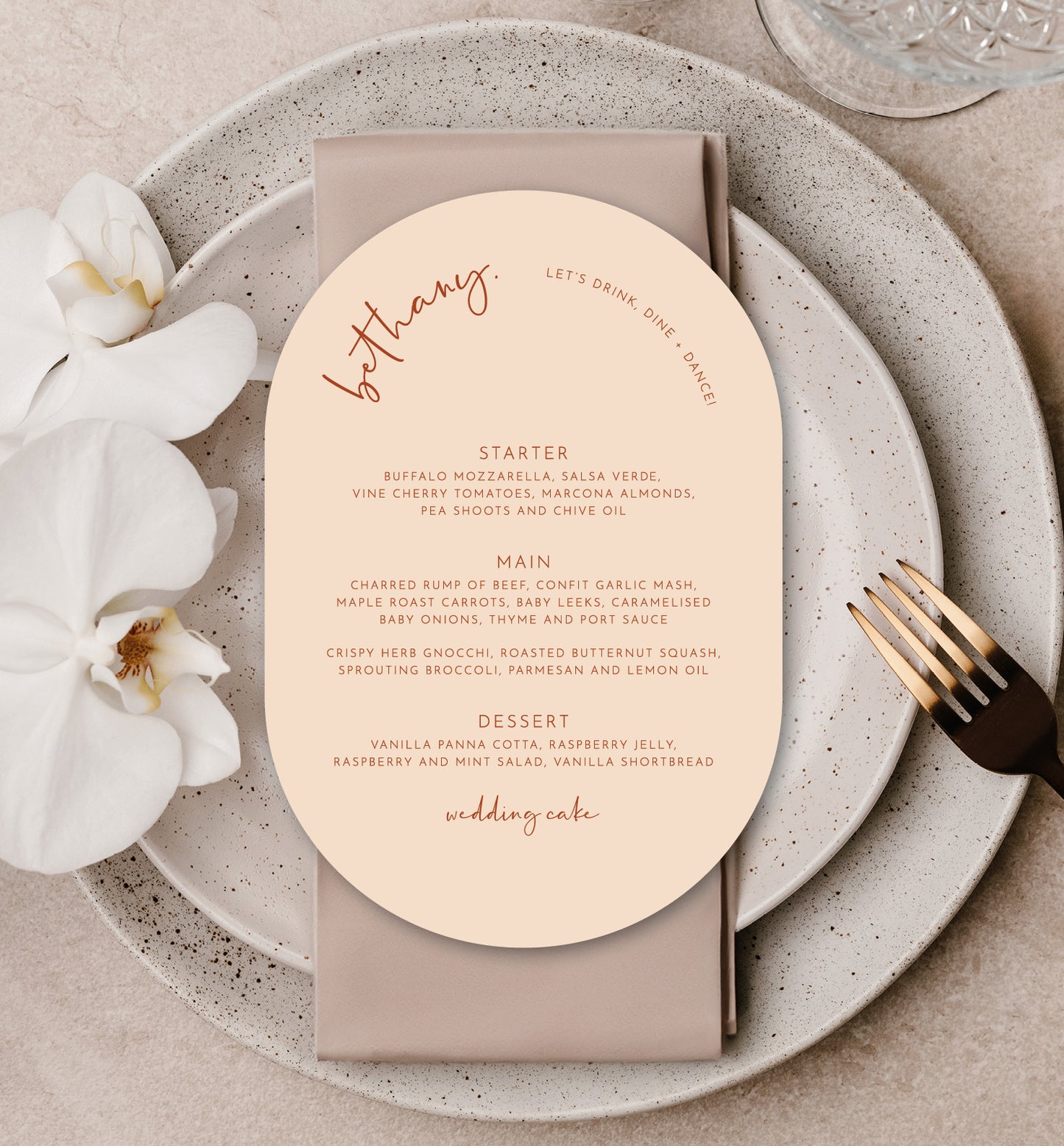 WOODLAND LUXE MENU