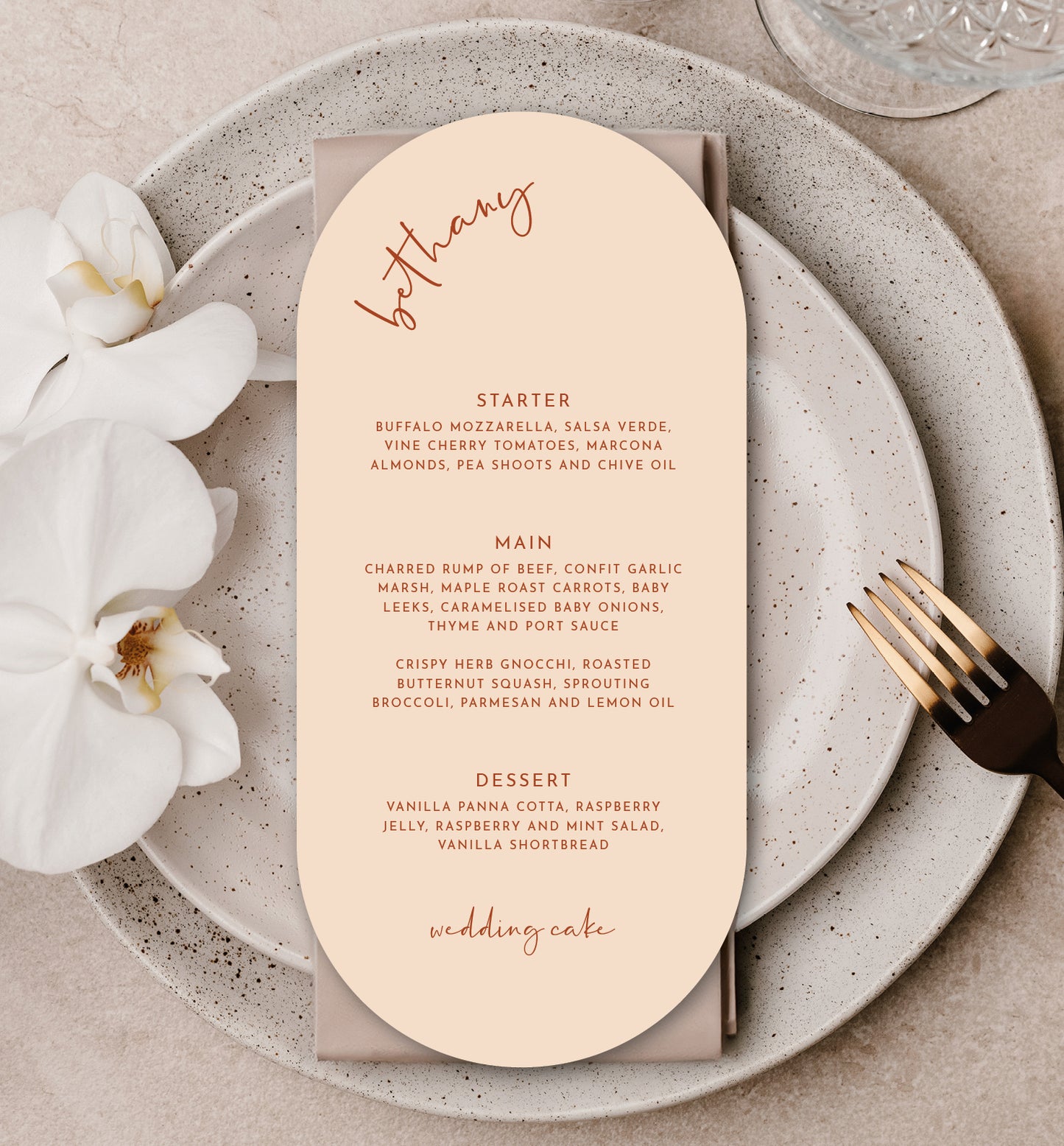 WOODLAND LUXE MENU