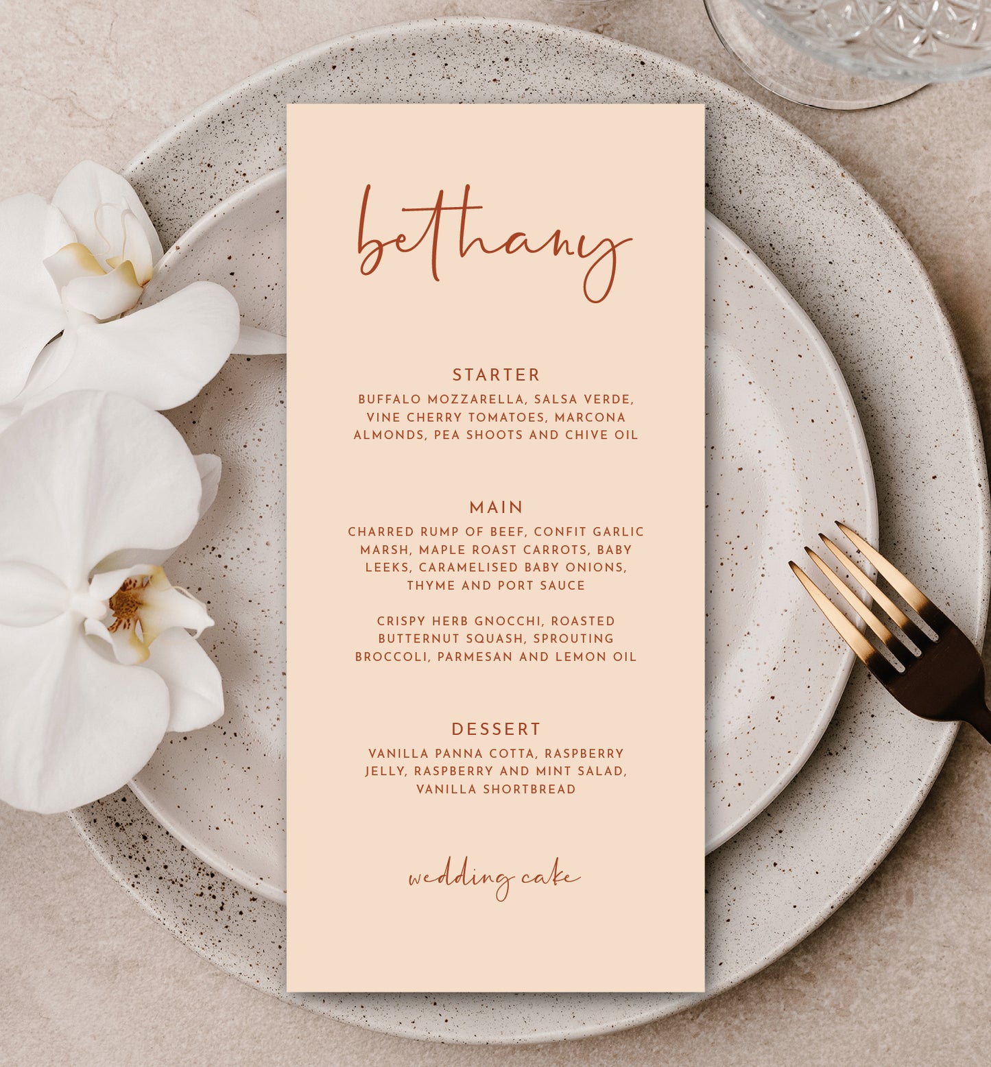 WOODLAND LUXE MENU
