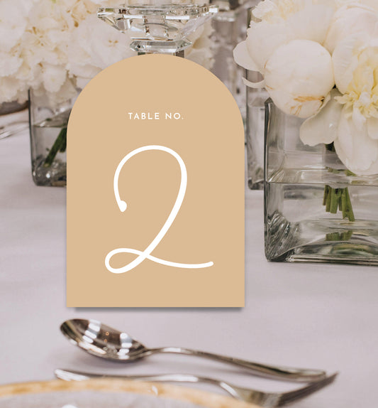 WOODLAND LUXE TABLE NUMBERS