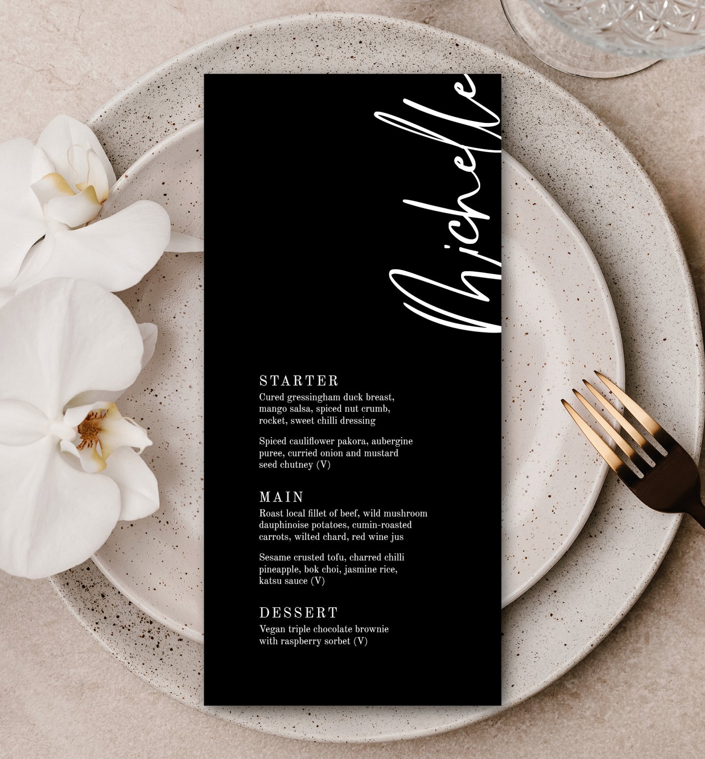 CALLA LUXE MENU