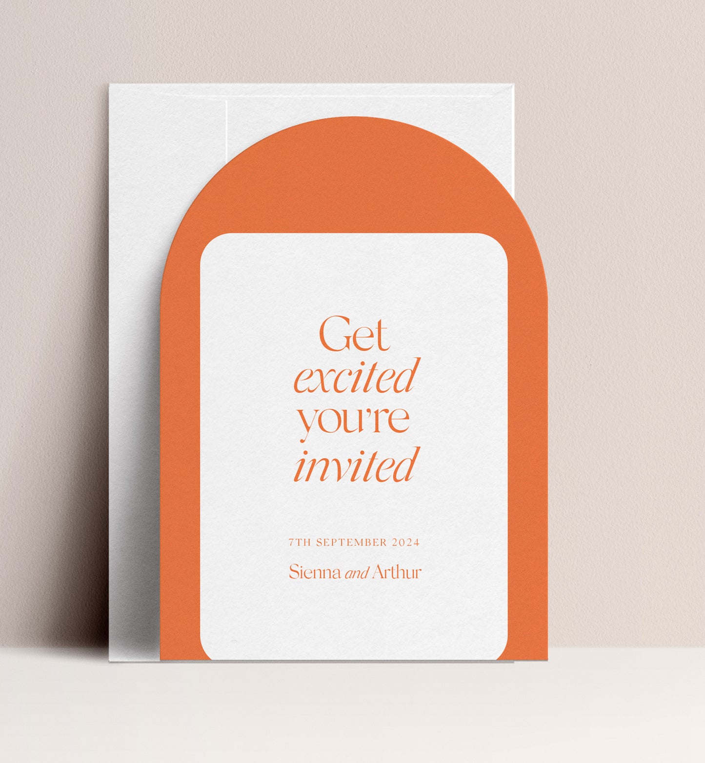 CITRUS LUXE INVITATION 2 CARD SUITE