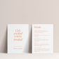 CITRUS LUXE INVITATION 2 CARD SUITE