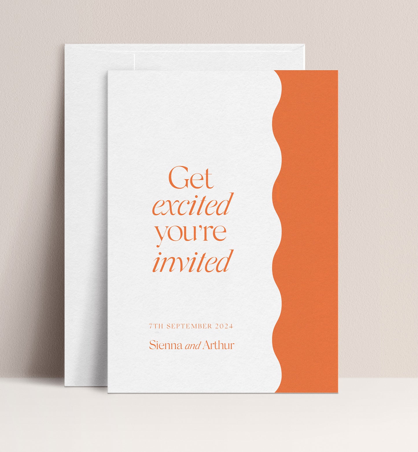 CITRUS LUXE INVITATION 2 CARD SUITE