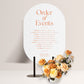 CITRUS LUXE ORDER OF THE DAY SIGN