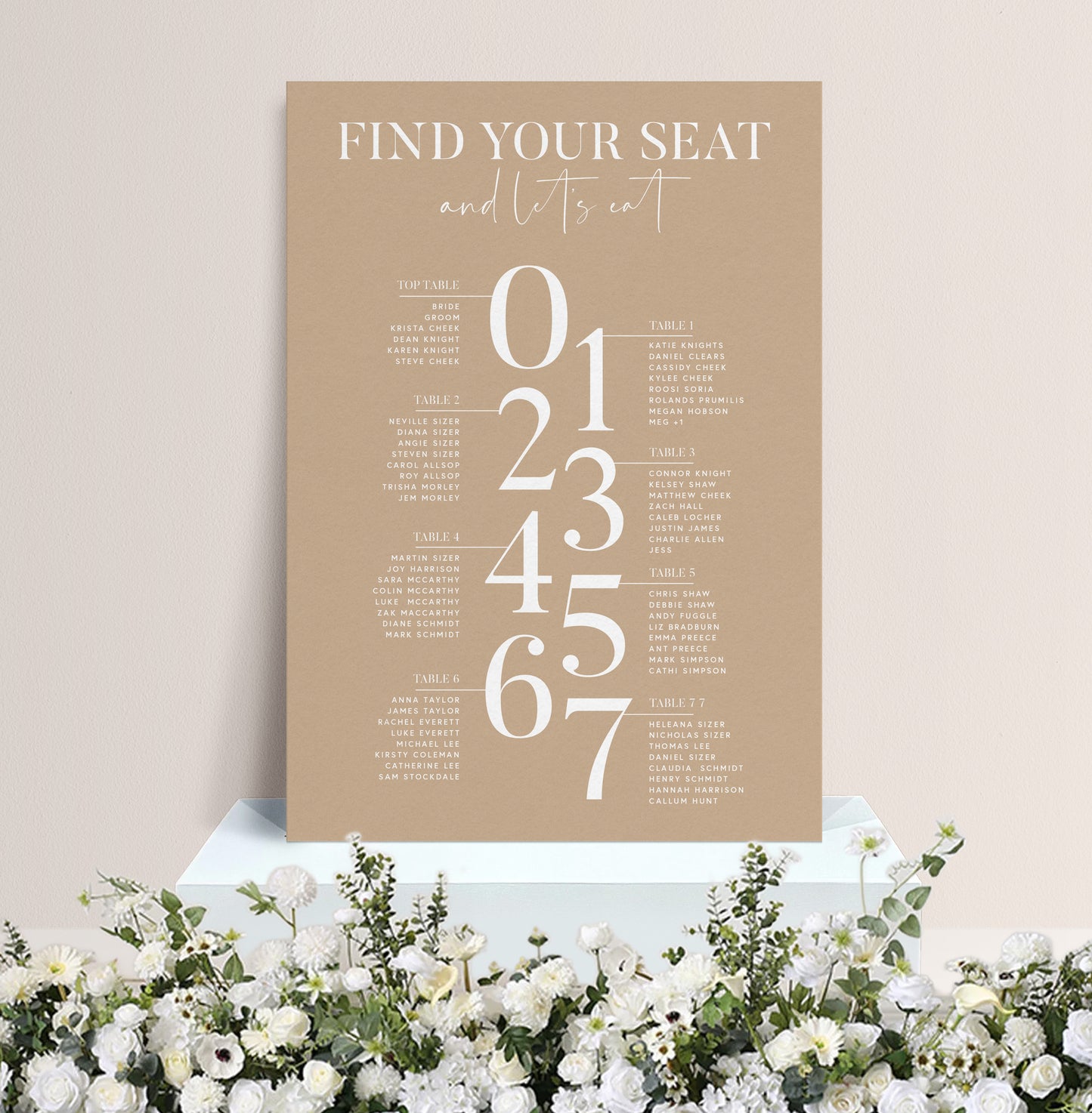 IVY LUXE TABLE PLAN