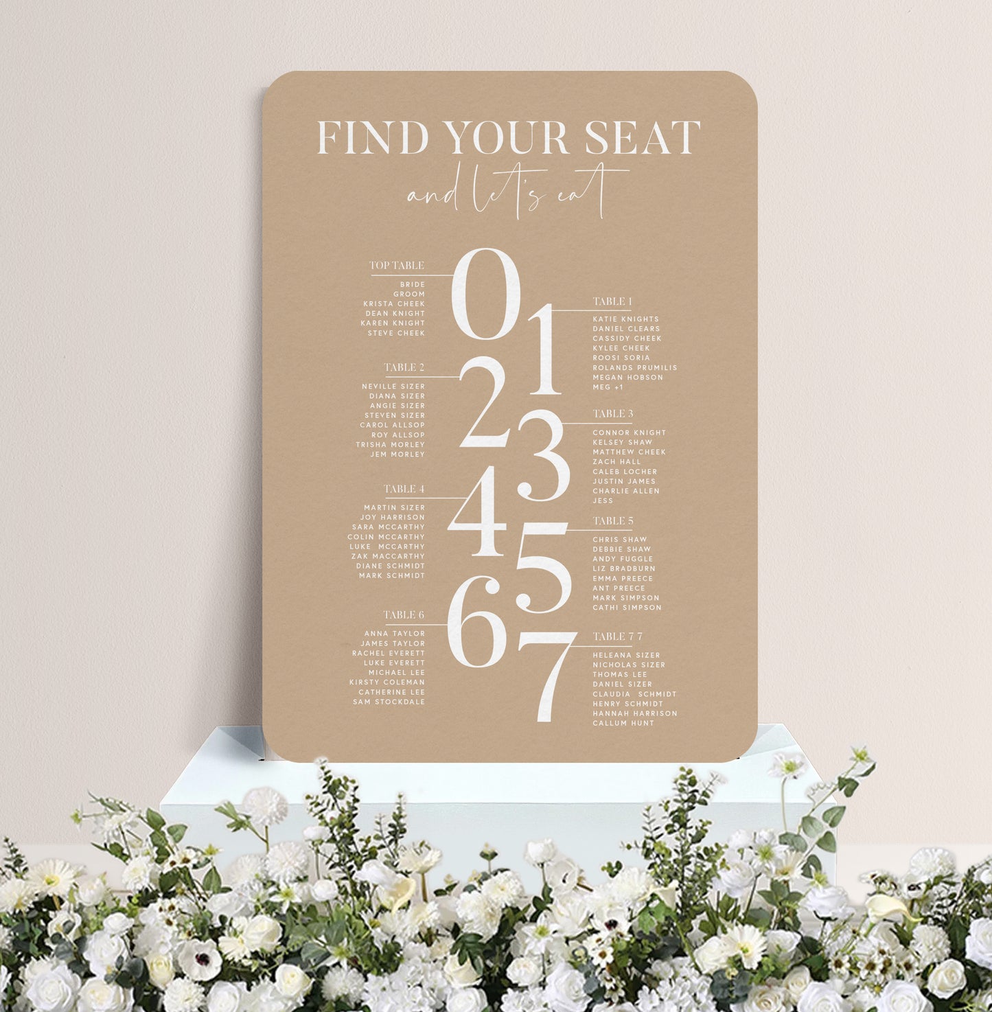 IVY LUXE TABLE PLAN