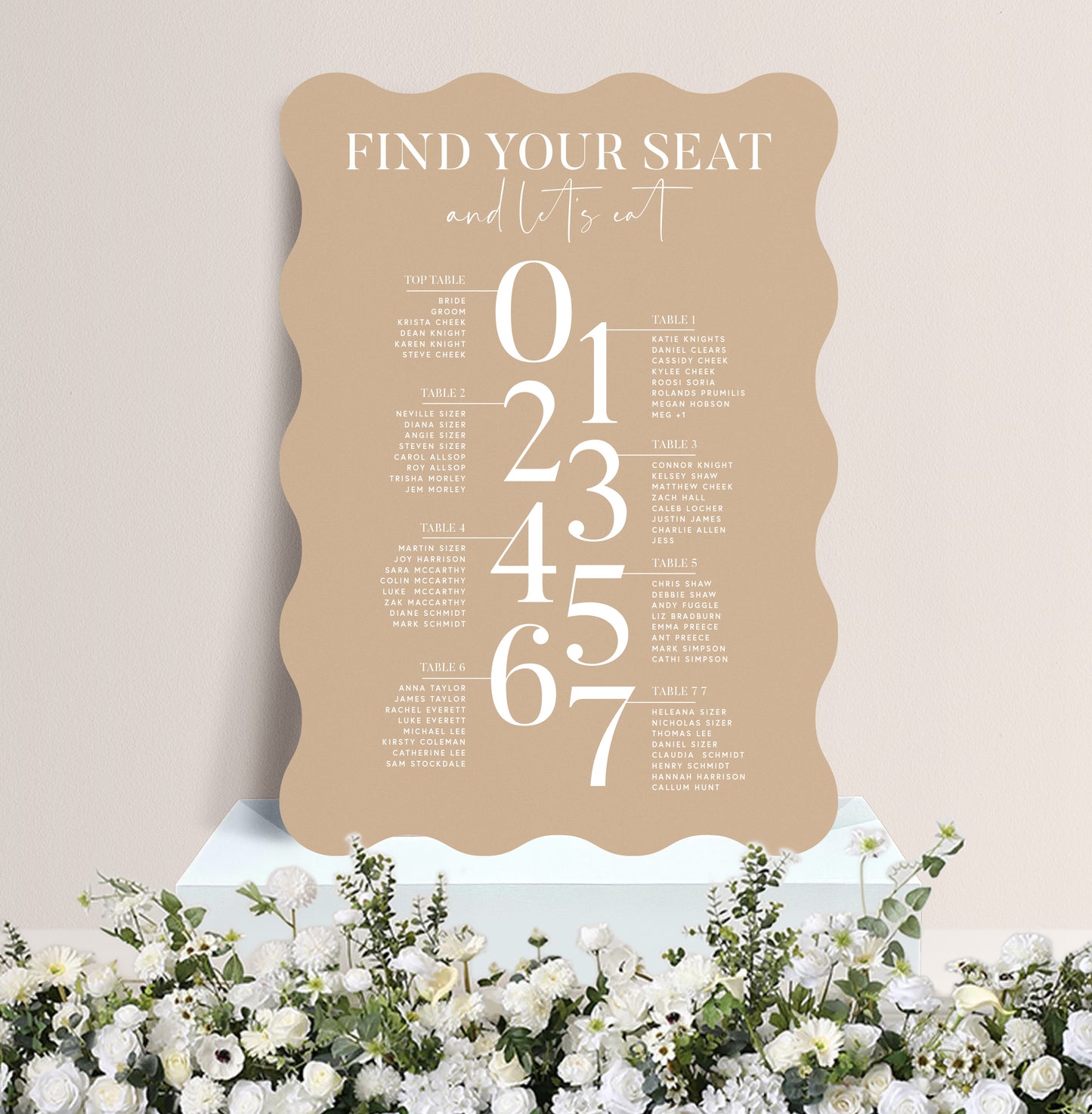 IVY LUXE TABLE PLAN