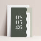 OLIVE LUXE INVITATION 3 CARD SUITE