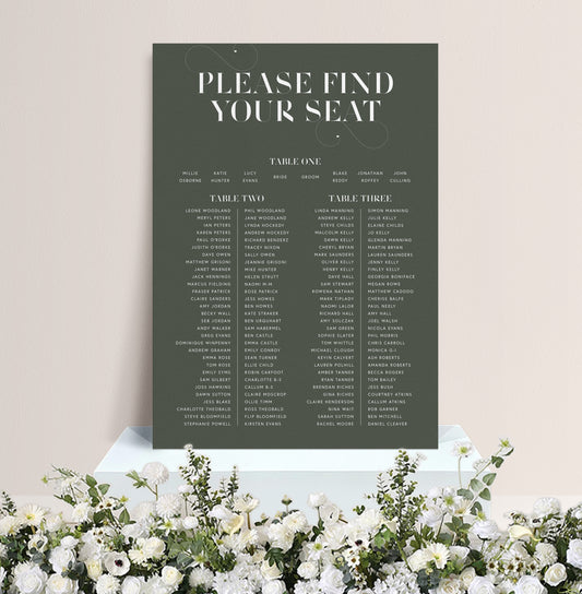 OLIVE LUXE TABLE PLAN