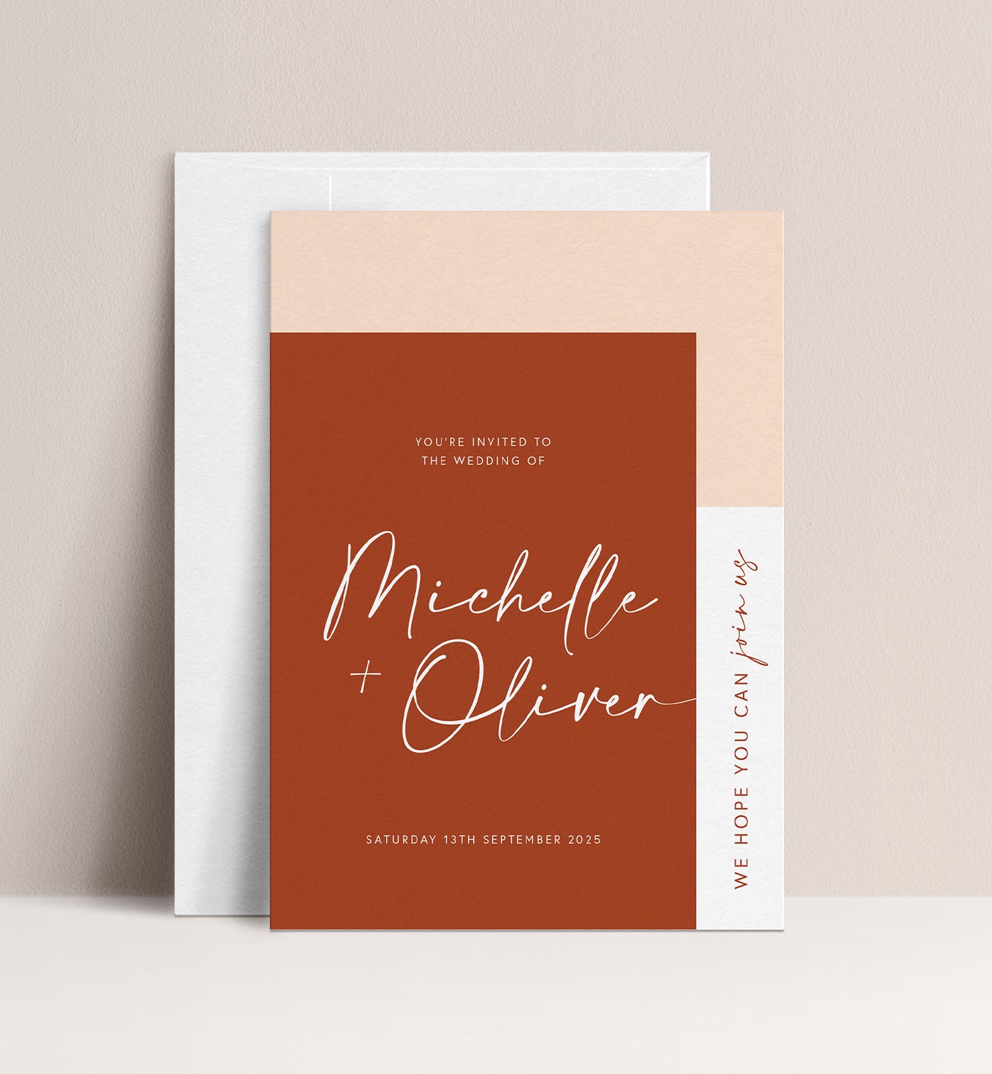 PAMPAS LUXE INVITATION 3 CARD SUITE