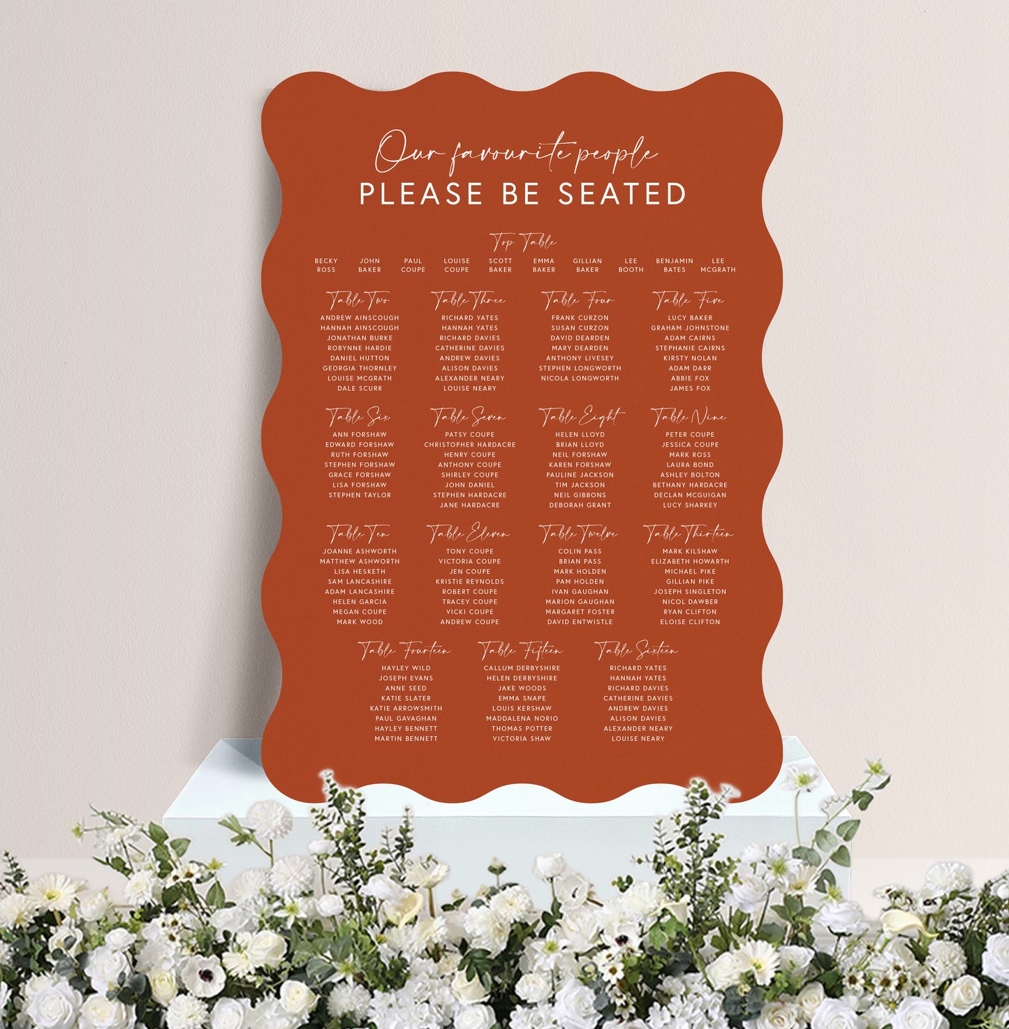 PAMPAS LUXE TABLE PLAN