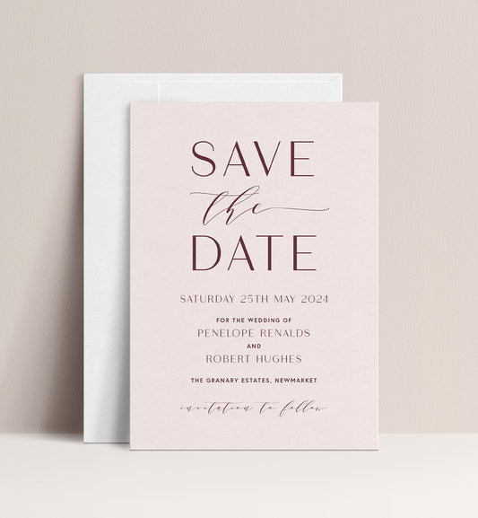 PEONY LUXE SAVE THE DATE