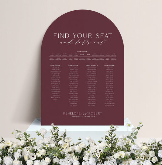 PEONY LUXE TABLE PLAN