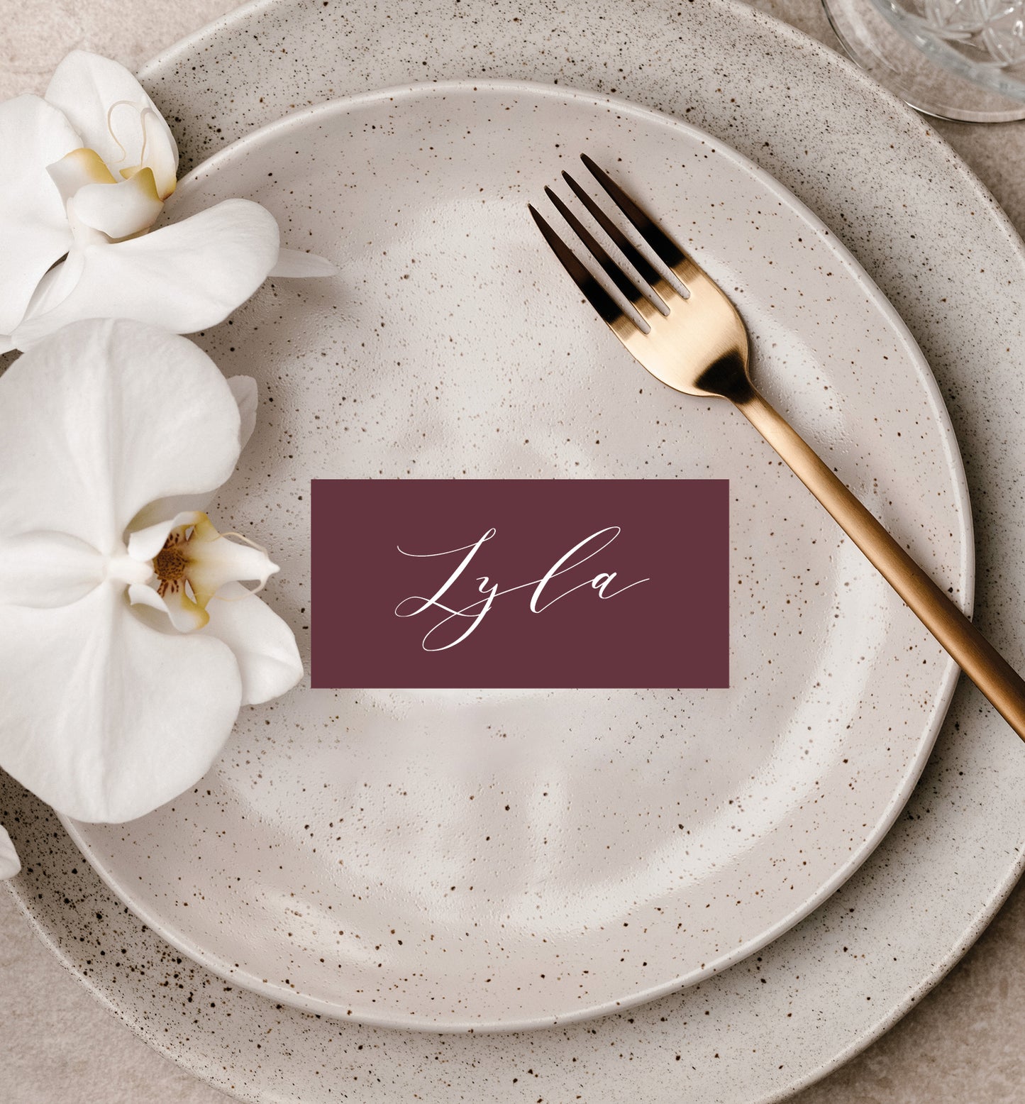 PEONY LUXE PLACE CARD