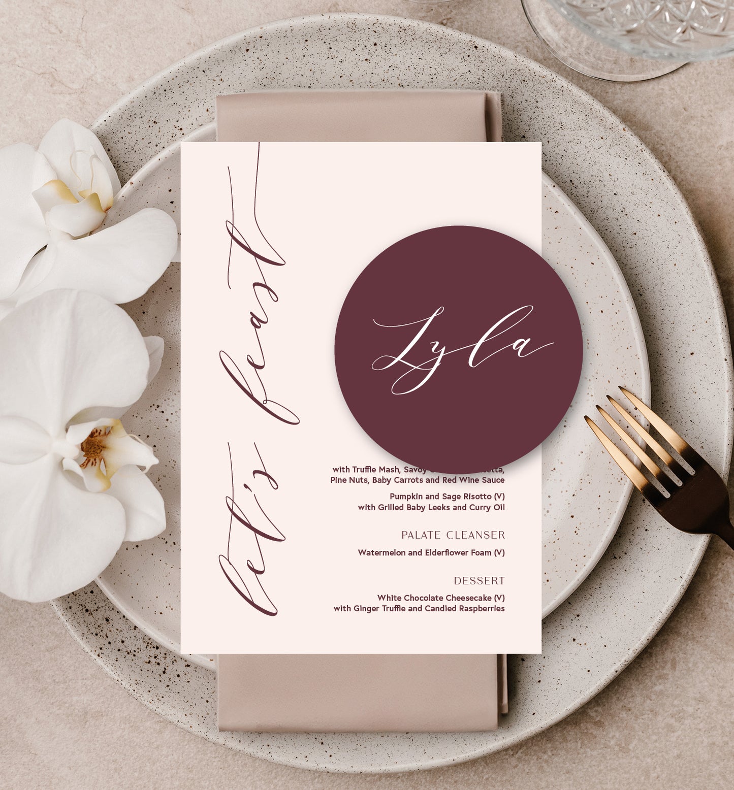 PEONY LUXE PLACE SETTING PACKAGE