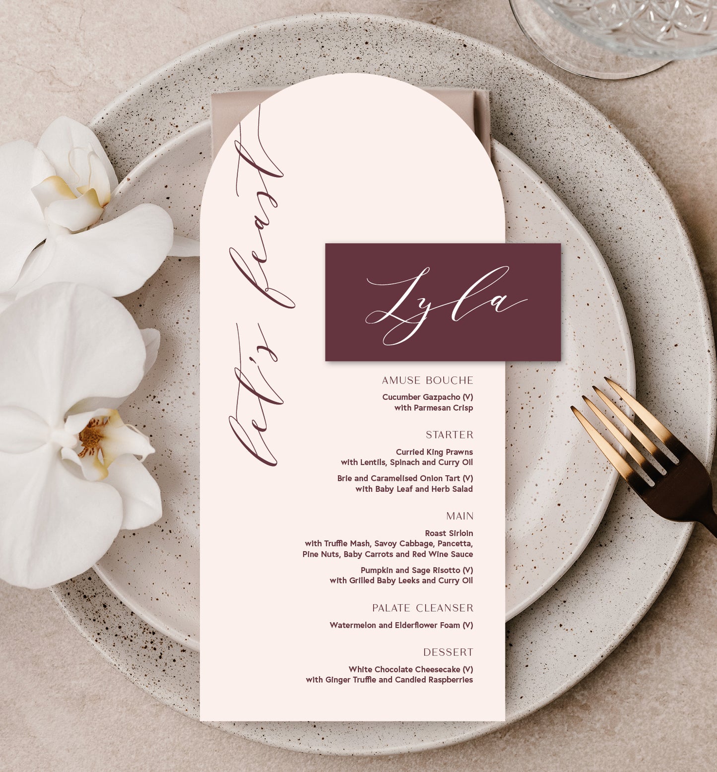 PEONY LUXE PLACE SETTING PACKAGE