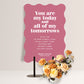 ROSE LUXE ORDER OF THE DAY SIGN