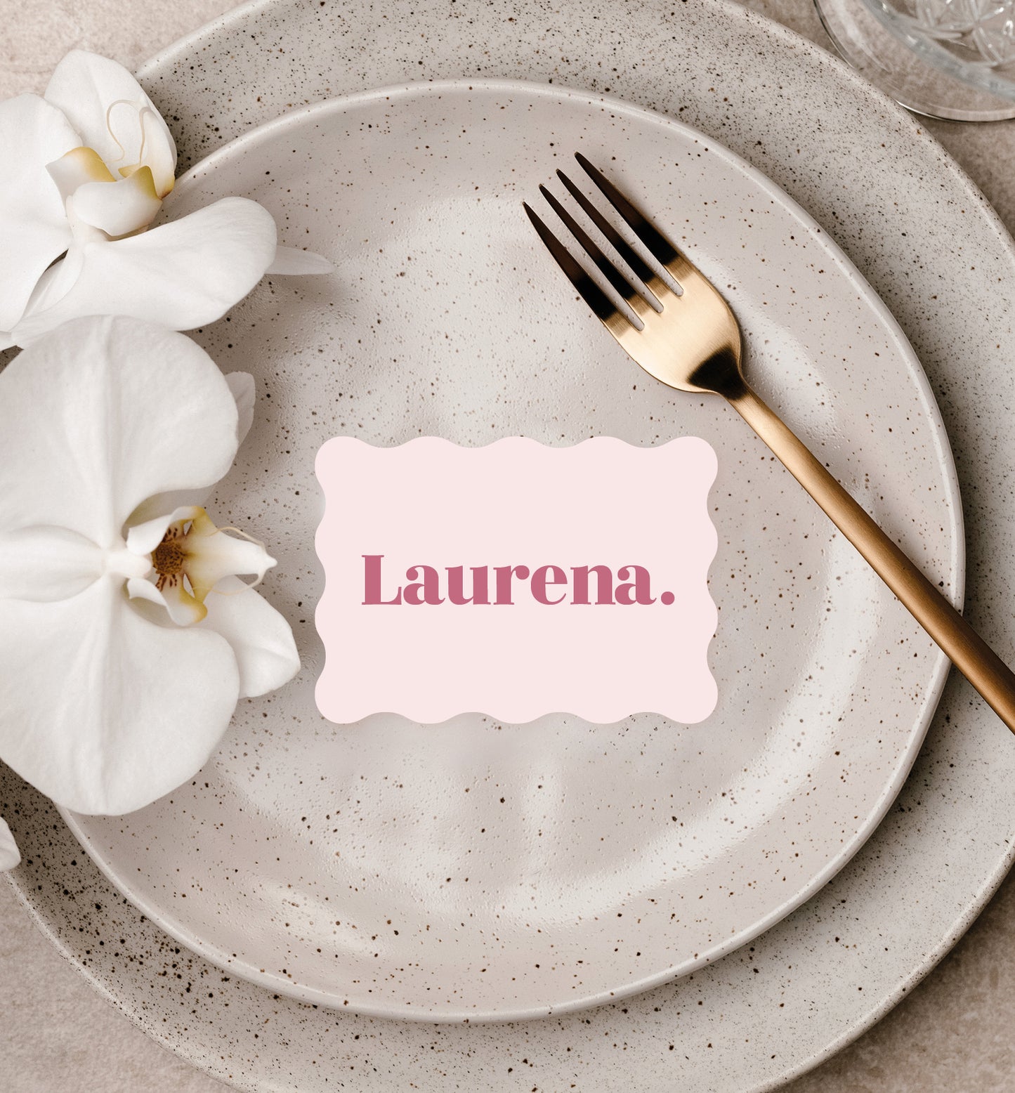 ROSE LUXE PLACE CARD