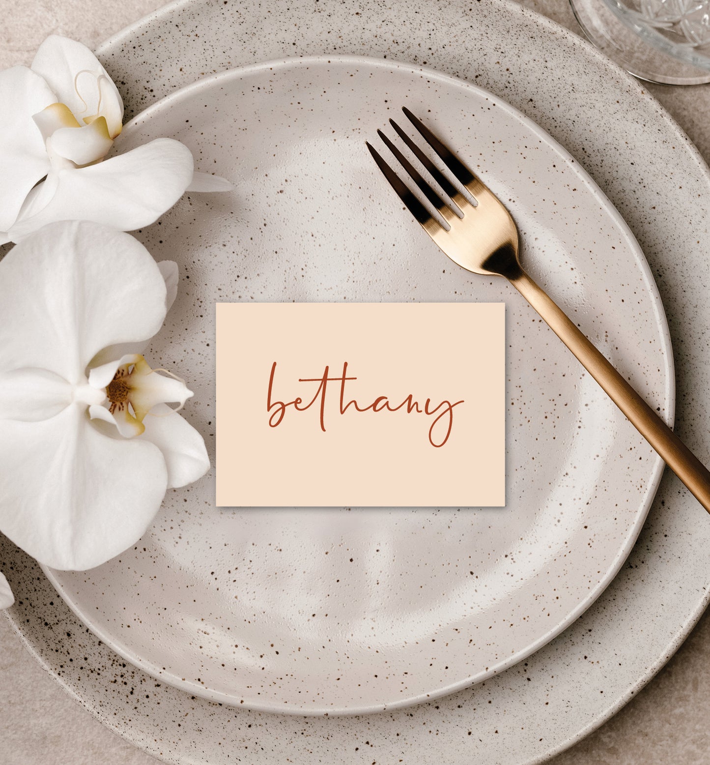 WOODLAND LUXE PLACE CARD